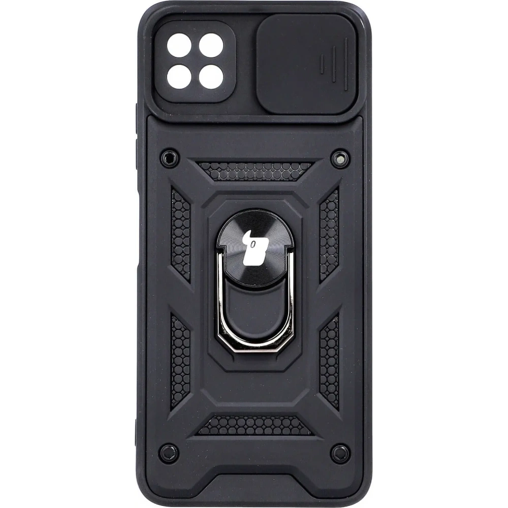 Hurtownia GSM - Etui Bizon Case CamShield Ring do Samsung Galaxy A22 5G czarne - BIZ7330 - {ean13} - Hurt