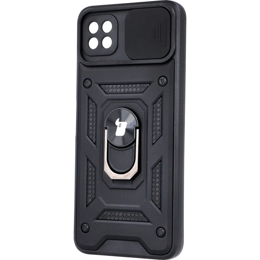 Hurtownia GSM - Etui Bizon Case CamShield Ring do Samsung Galaxy A22 5G czarne - BIZ7330 - {ean13} - Hurt