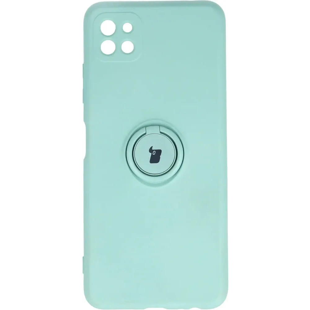 Hurtownia GSM - Etui Bizon Case Silicone Ring do Samsung Galaxy A22 5G turkusowe - BIZ7331 - {ean13} - Hurt