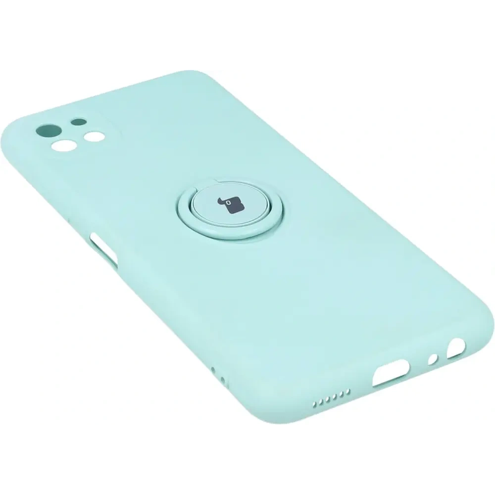 Hurtownia GSM - Etui Bizon Case Silicone Ring do Samsung Galaxy A22 5G turkusowe - BIZ7331 - {ean13} - Hurt