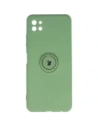 Etui Bizon Case Silicone Ring do Samsung Galaxy A22 5G jasnozielone