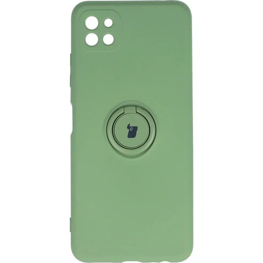 Hurtownia GSM - Etui Bizon Case Silicone Ring do Samsung Galaxy A22 5G jasnozielone - BIZ7334 - {ean13} - Hurt