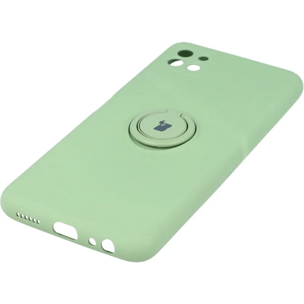 Hurtownia GSM - Etui Bizon Case Silicone Ring do Samsung Galaxy A22 5G jasnozielone - BIZ7334 - {ean13} - Hurt