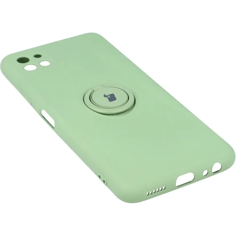 Hurtownia GSM - Etui Bizon Case Silicone Ring do Samsung Galaxy A22 5G jasnozielone - BIZ7334 - {ean13} - Hurt