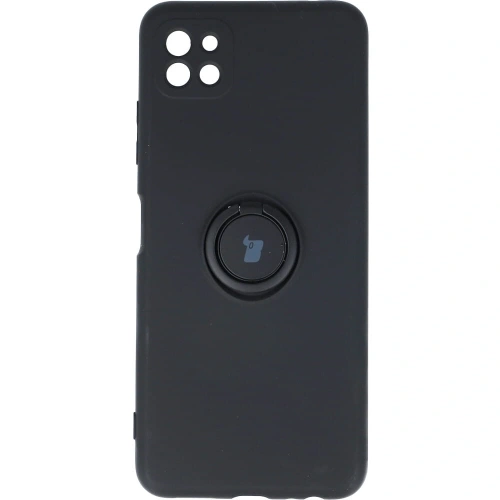 Etui Bizon Case Silicone Ring do Samsung Galaxy A22 5G czarne