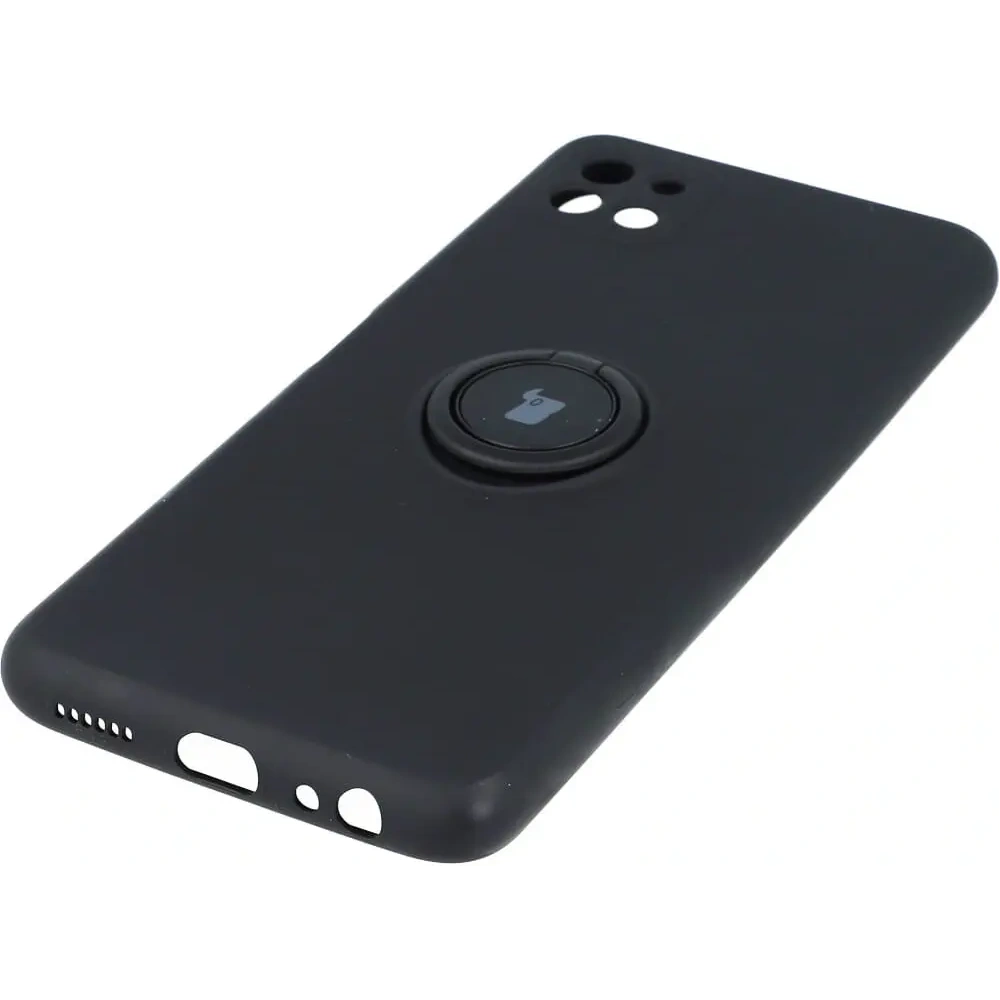 Hurtownia GSM - Etui Bizon Case Silicone Ring do Galaxy A22 5G, czarne - BIZ7336 - {ean13} - Hurt