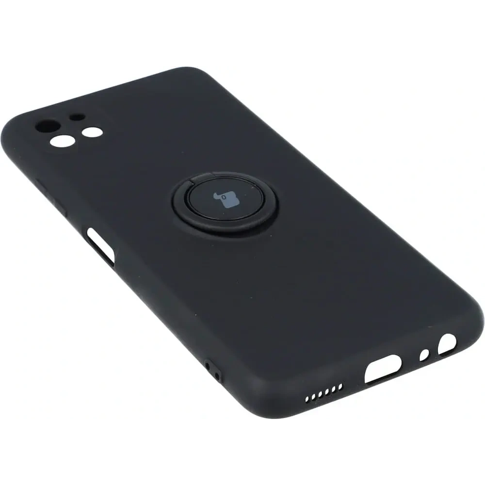 Hurtownia GSM - Etui Bizon Case Silicone Ring do Galaxy A22 5G, czarne - BIZ7336 - {ean13} - Hurt
