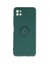 Bizon Case inel din silicon Samsung Galaxy A22 5G verde închis