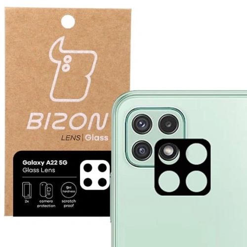 Szkło na aparat Bizon Glass Lens do Samsung Galaxy A22 5G [2 PACK]