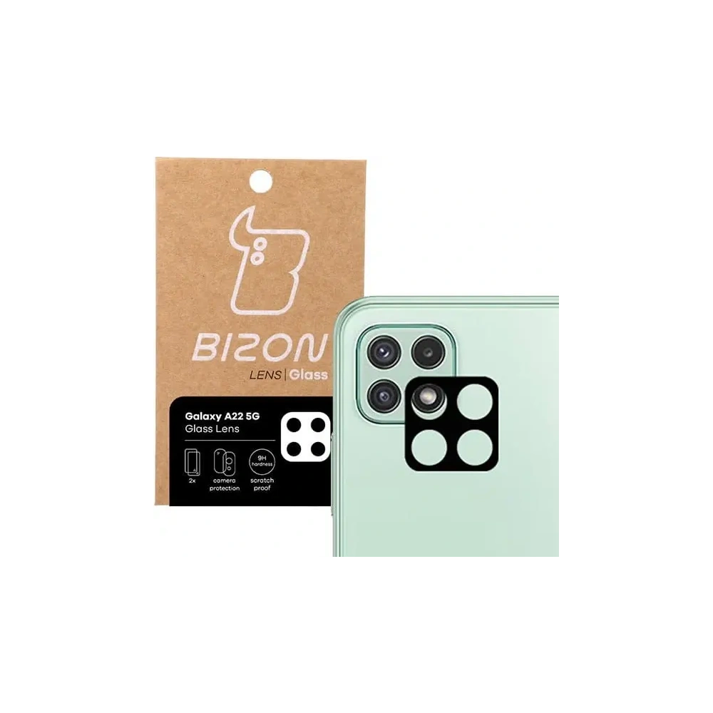 Hurtownia GSM - Bizon üveg lencse Samsung Galaxy A22 5G [2 PACK] - BIZ7338 - {ean13} - Hurt