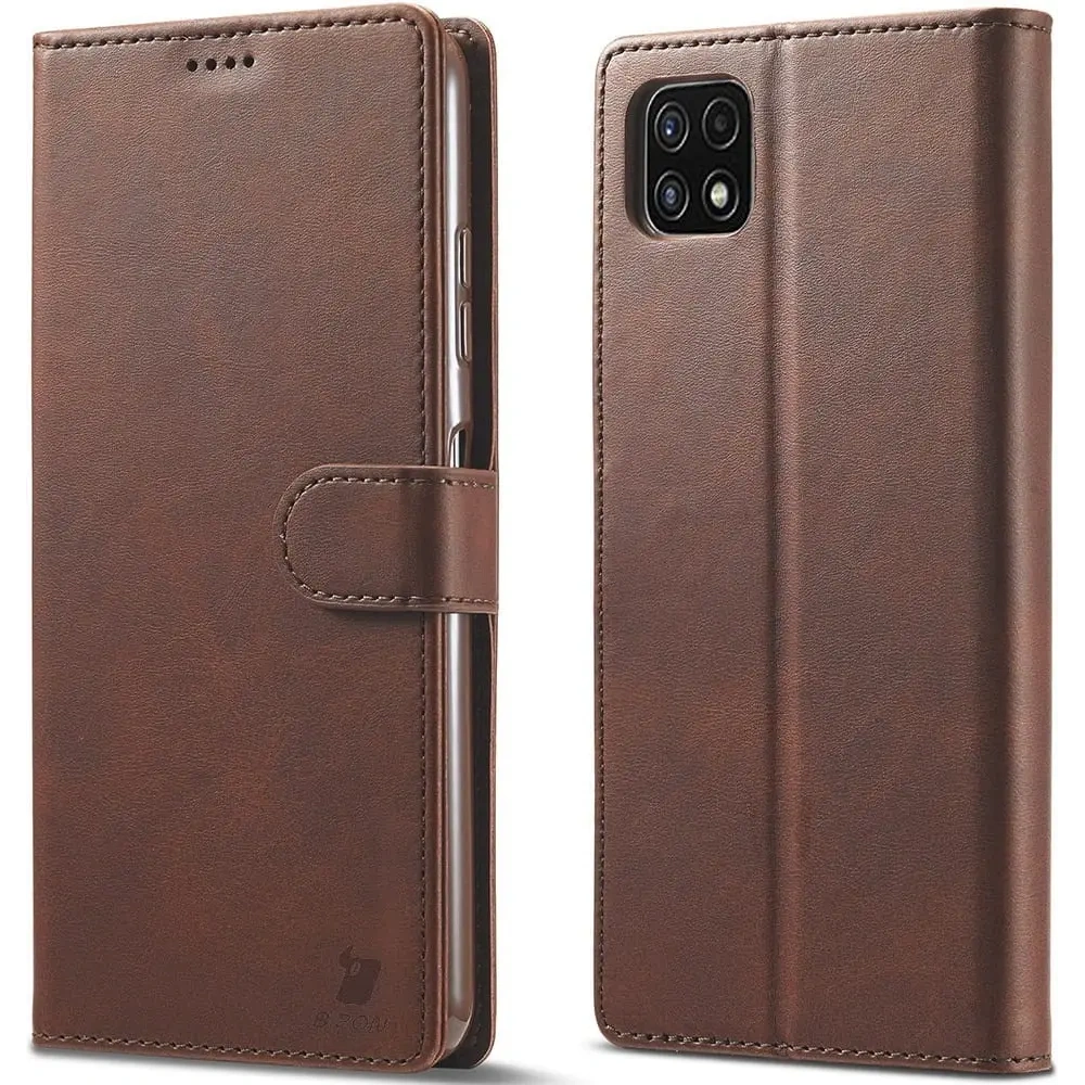 Hurtownia GSM - Bizon Case Wallet Samsung Galaxy A22 5G maro - BIZ7339 - {ean13} - Hurt
