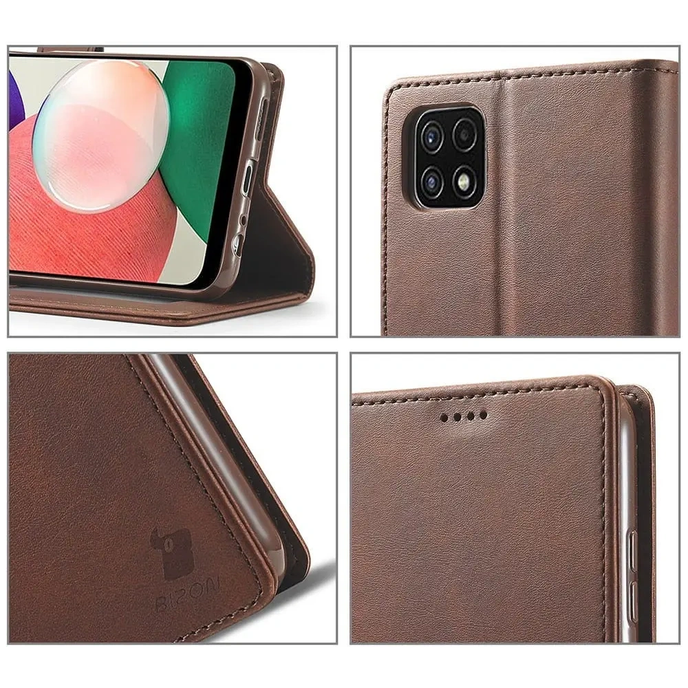 Hurtownia GSM - Bizon Case Wallet Samsung Galaxy A22 5G maro - BIZ7339 - {ean13} - Hurt