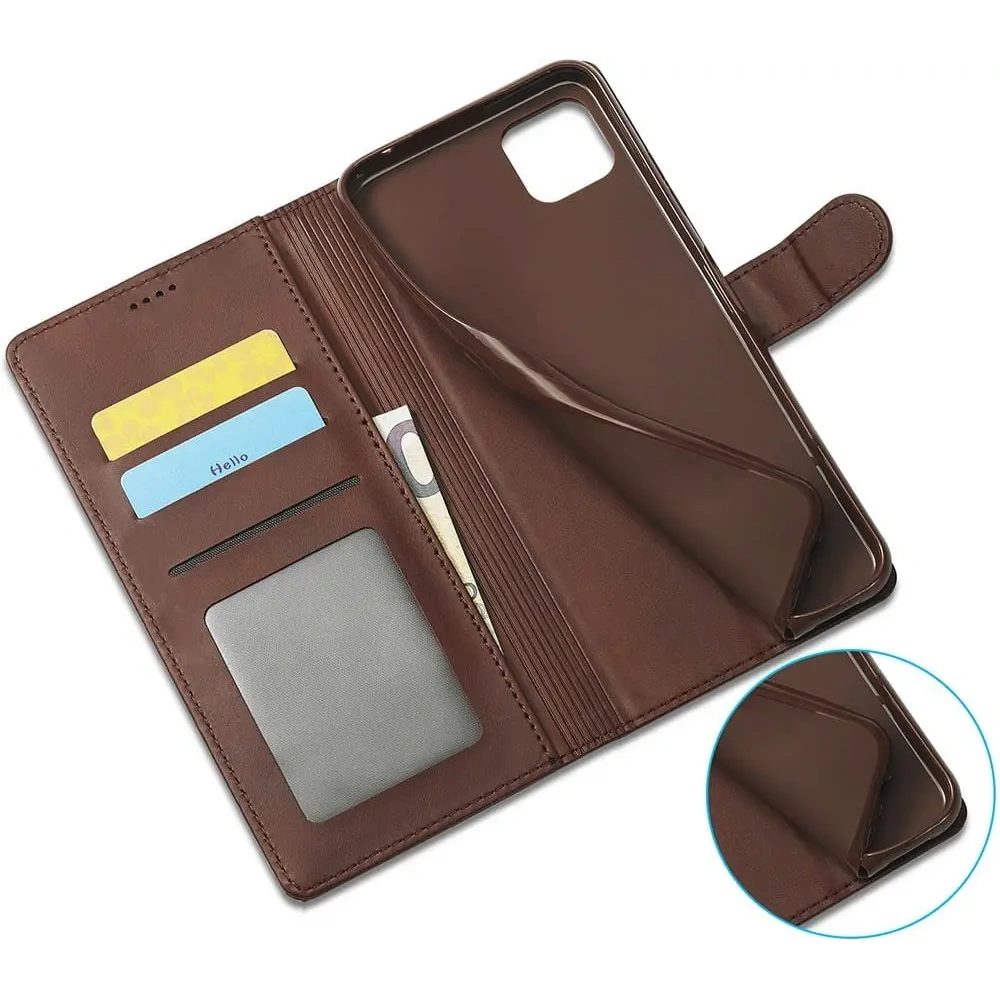 Hurtownia GSM - Bizon Case Wallet Samsung Galaxy A22 5G maro - BIZ7339 - {ean13} - Hurt
