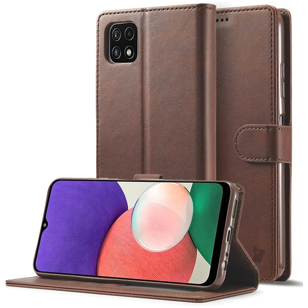 Hurtownia GSM - Bizon Case Wallet Samsung Galaxy A22 5G maro - BIZ7339 - {ean13} - Hurt