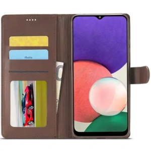 Wholesale Bizon Case Wallet Samsung Galaxy A22 5G brown - BIZ7339 - {ean13} - Hurt