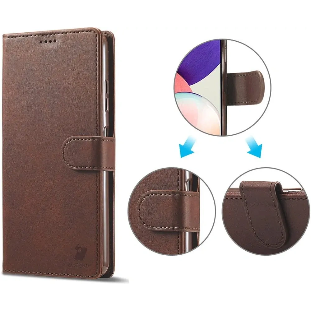 Hurtownia GSM - Bizon Case Wallet Samsung Galaxy A22 5G maro - BIZ7339 - {ean13} - Hurt