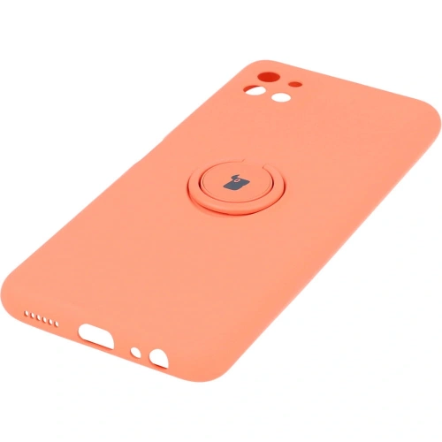 Etui Bizon Case Silicone Ring do Samsung Galaxy A22 5G pomarańczowe