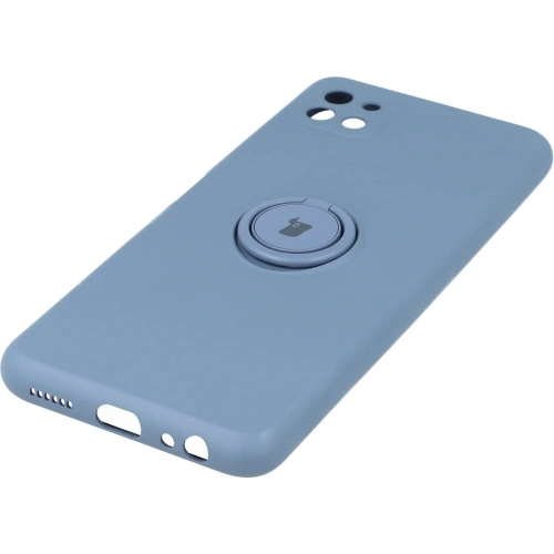 Etui Bizon Case Silicone Ring do Samsung Galaxy A22 5G szare
