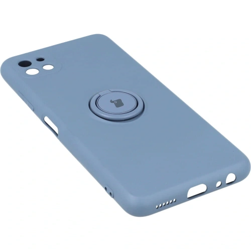 Etui Bizon Case Silicone Ring do Samsung Galaxy A22 5G szare