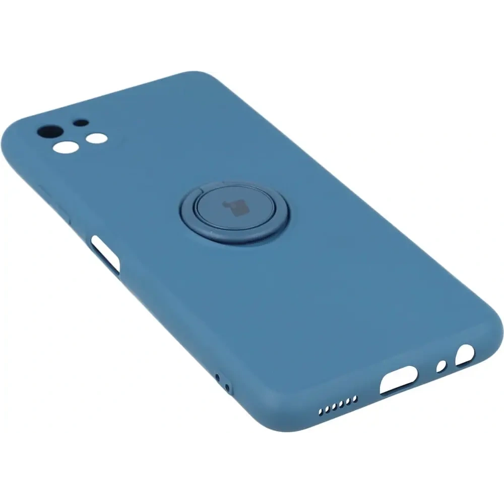Hurtownia GSM - Bizon Case Szilikon Gyűrű Samsung Galaxy A22 5G sötétkék - BIZ7345 - {ean13} - Hurt