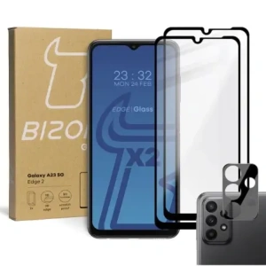 Wholesale BIZON Edge 2 2x screen glass + camera glass Samsung Galaxy A23 5G - BIZ886 - {ean13} - Hurt