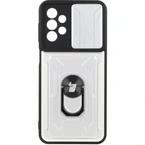Hurtownia GSM - Bizon Case Camshield Kártyafoglalatos Gyűrű Samsung Galaxy A23 5G / 4G fehér - BIZ7348 - {ean13} - Hurt