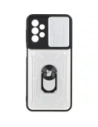 Etui Bizon Case Camshield Card Slot Ring do Samsung Galaxy A23 5G / 4G białe