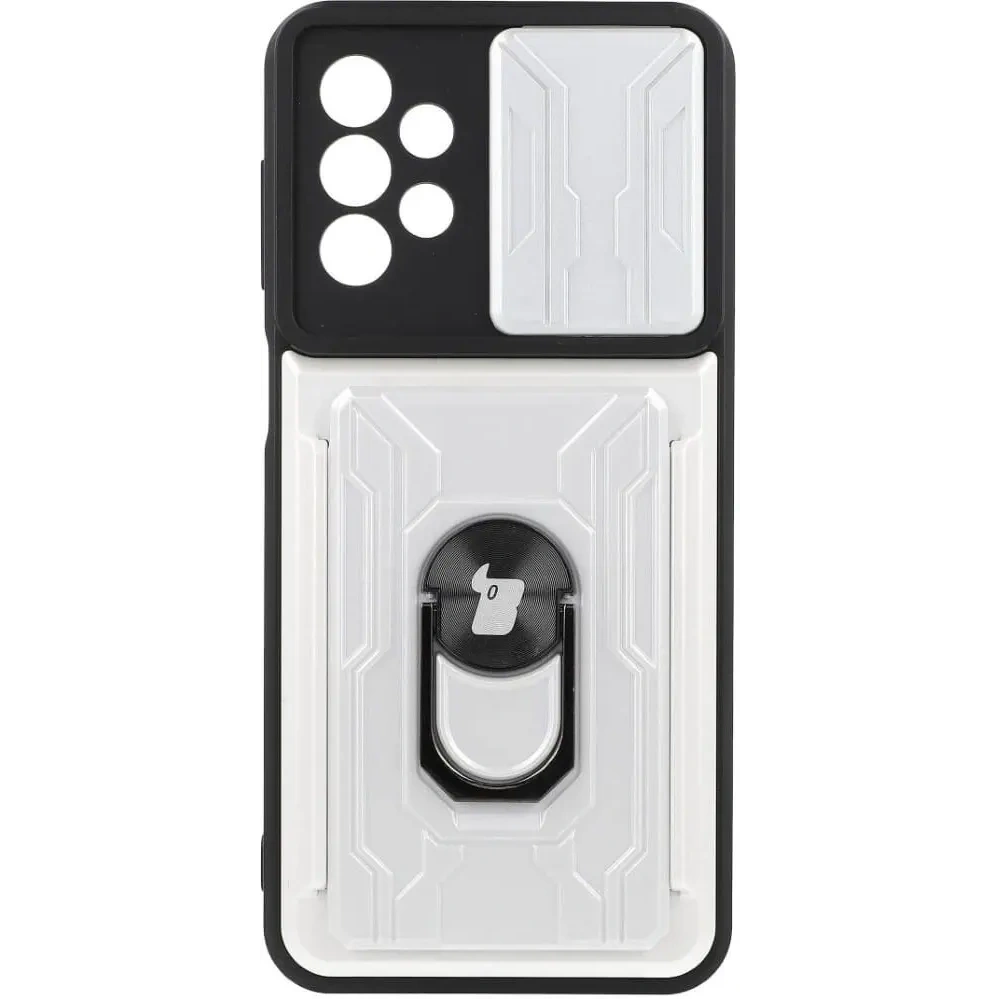Hurtownia GSM - Bizon Case Camshield Kártyafoglalatos Gyűrű Samsung Galaxy A23 5G / 4G fehér - BIZ7348 - {ean13} - Hurt
