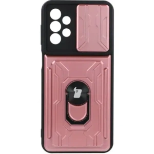 Hurtownia GSM - Bizon Case Camshield Card Slot Ring Samsung Galaxy A23 5G / 4G roz deschis - BIZ7349 - {ean13} - Hurt