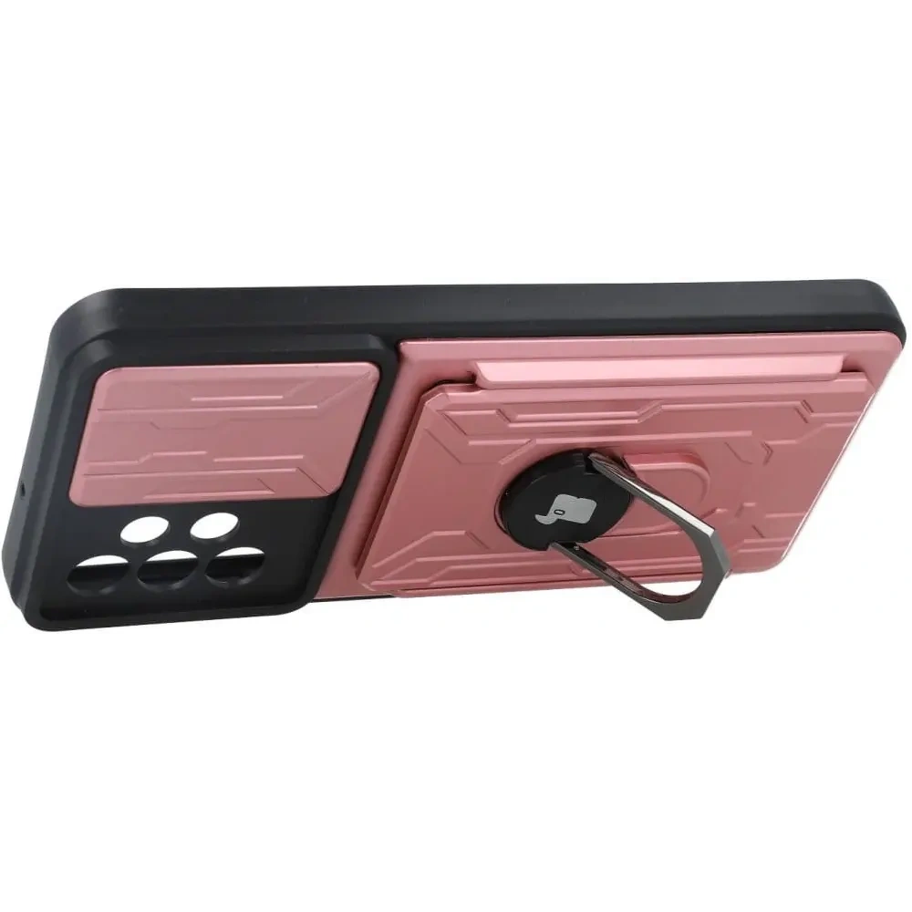 Hurtownia GSM - Bizon Case Camshield Kártyahely Gyűrű Samsung Galaxy A23 5G / 4G világos rózsaszín - BIZ7349 - {ean13} - Hurt