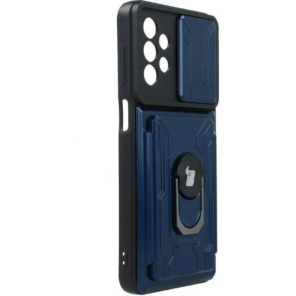 Hurtownia GSM - Bizon Case Camshield Kártyahely Gyűrű Samsung Galaxy A23 5G / 4G sötétkék - BIZ7353 - {ean13} - Hurt