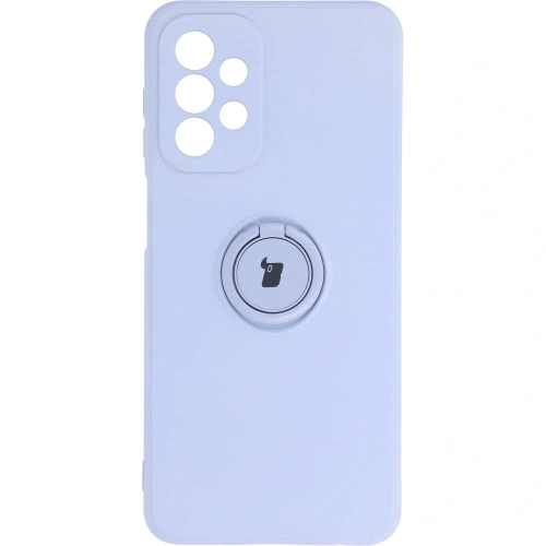 Etui Bizon Case Silicone Ring do Samsung Galaxy A23 5G / 4G jasnofioletowe