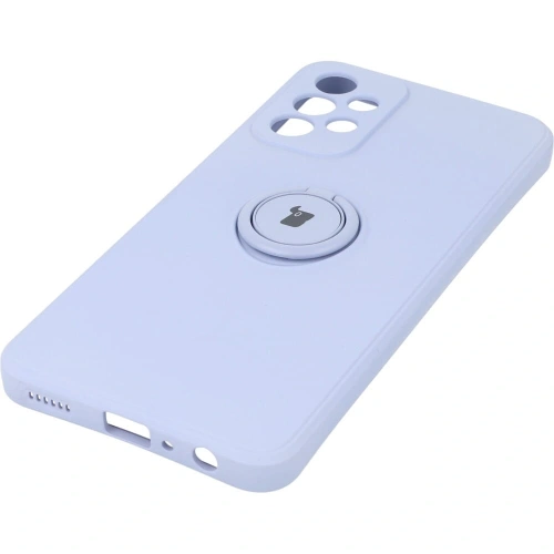 Etui Bizon Case Silicone Ring do Samsung Galaxy A23 5G / 4G jasnofioletowe