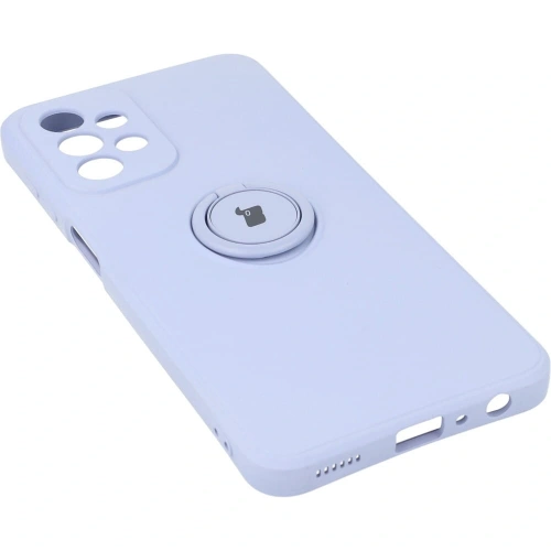 Etui Bizon Case Silicone Ring do Samsung Galaxy A23 5G / 4G jasnofioletowe