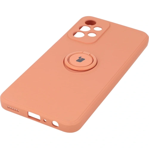 Etui Bizon Case Silicone Ring do Samsung Galaxy A23 5G / 4G pomarańczowe
