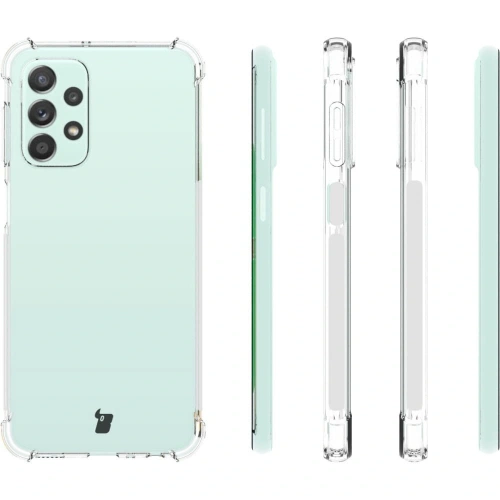 Etui + 2x szkło na ekran + obiektyw Bizon Case Clear Pack do Samsung Galaxy A23 5G/4G przezroczyste