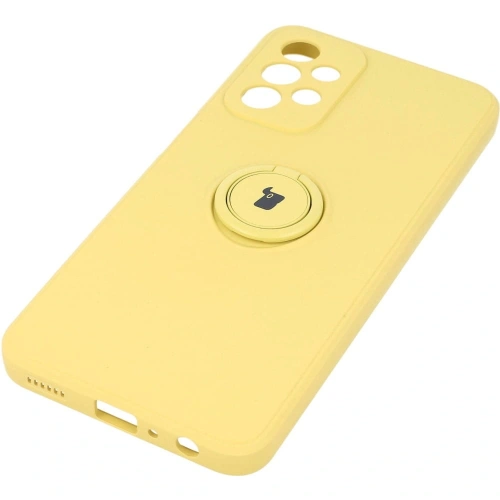 Etui Bizon Case Silicone Ring do Samsung Galaxy A23 5G / 4G żółte