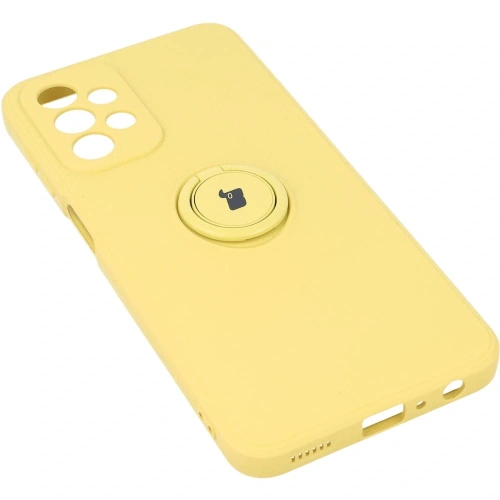 Etui Bizon Case Silicone Ring do Samsung Galaxy A23 5G / 4G żółte