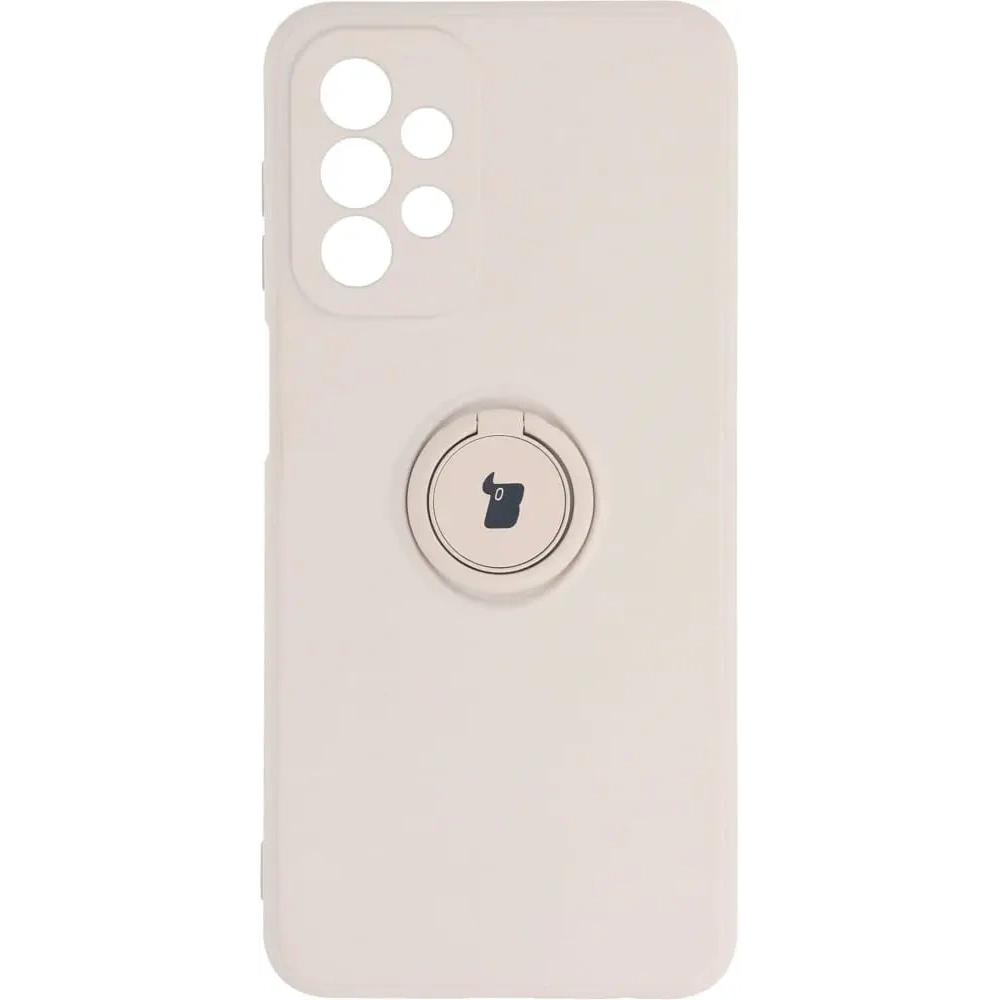 Hurtownia GSM - Etui Bizon Case Silicone Ring do Samsung Galaxy A23 5G / 4G beżowe - BIZ7359 - {ean13} - Hurt