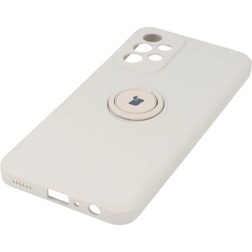 Etui Bizon Case Silicone Ring do Samsung Galaxy A23 5G / 4G beżowe