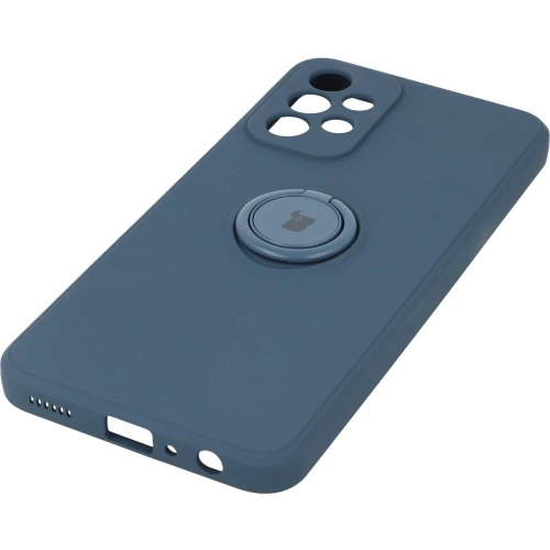 Etui Bizon Case Silicone Ring do Samsung Galaxy A23 5G / 4G granatowe