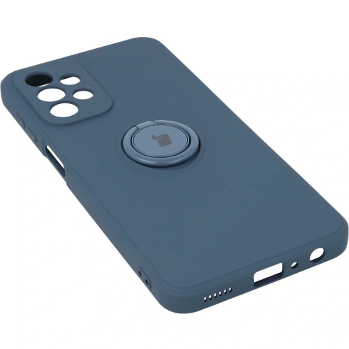 Etui Bizon Case Silicone Ring do Samsung Galaxy A23 5G / 4G granatowe