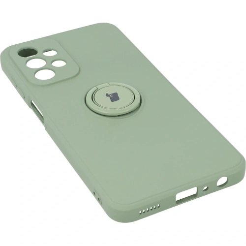 Etui Bizon Case Silicone Ring do Samsung Galaxy A23 5G / 4G jasnozielone