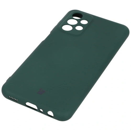 Etui Bizon Case Silicone do Samsung Galaxy A23 5G / 4G ciemnozielone