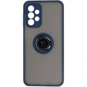 Hurtownia GSM - Bizon Case Hybrid Ring Samsung Galaxy A23 4G / 5G fumuriu cu un cadru albastru închis - BIZ7375 - {ean13} - Hurt