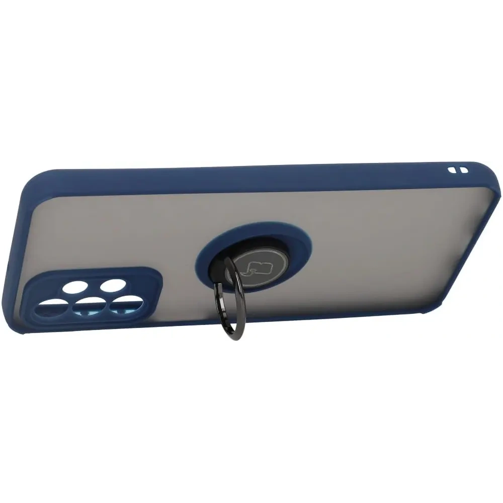 Hurtownia GSM - Bizon Case Hybrid Ring Samsung Galaxy A23 4G / 5G füstös színben, tengerészkék kerettel - BIZ7375 - {ean13} - Hurt