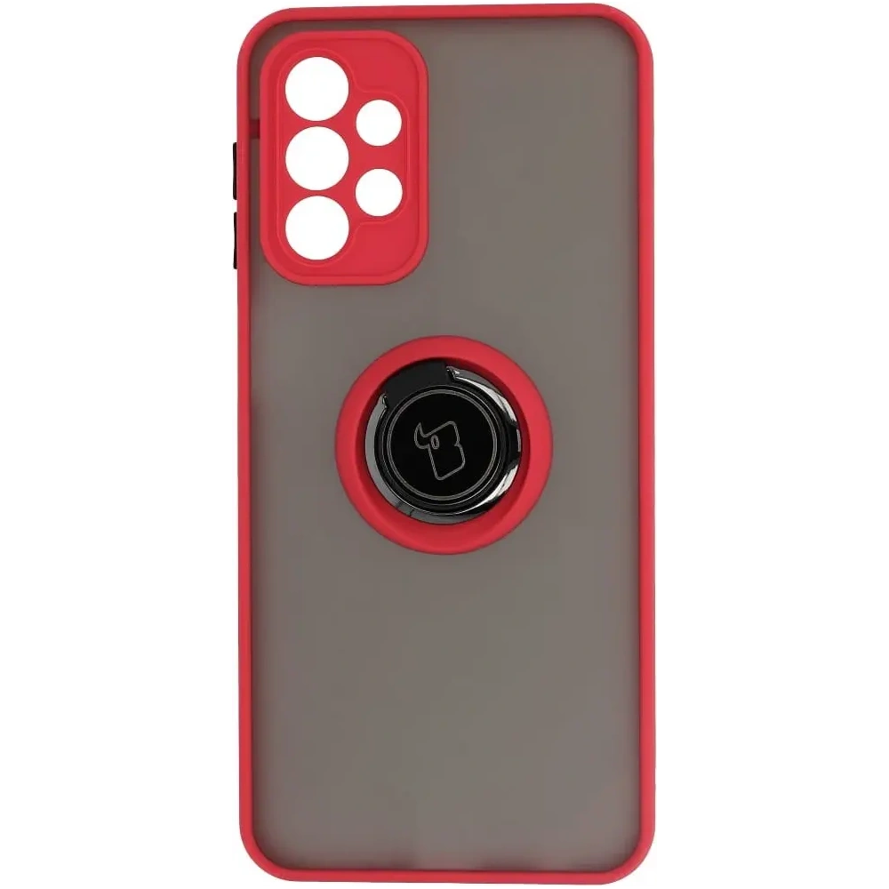Hurtownia GSM - Bizon Case Hybrid Ring Samsung Galaxy A23 4G / 5G fumuriu cu un cadru roșu - BIZ7376 - {ean13} - Hurt
