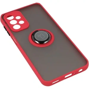 Hurtownia GSM - Bizon Case Hybrid Ring Samsung Galaxy A23 4G / 5G fumuriu cu un cadru roșu - BIZ7376 - {ean13} - Hurt