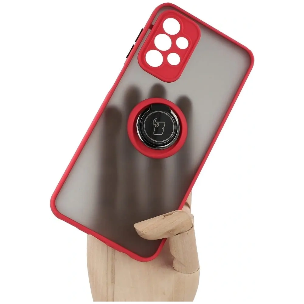 Wholesale Bizon Case Hybrid Ring Samsung Galaxy A23 4G / 5G smoky with a red frame - BIZ7376 - {ean13} - Hurt