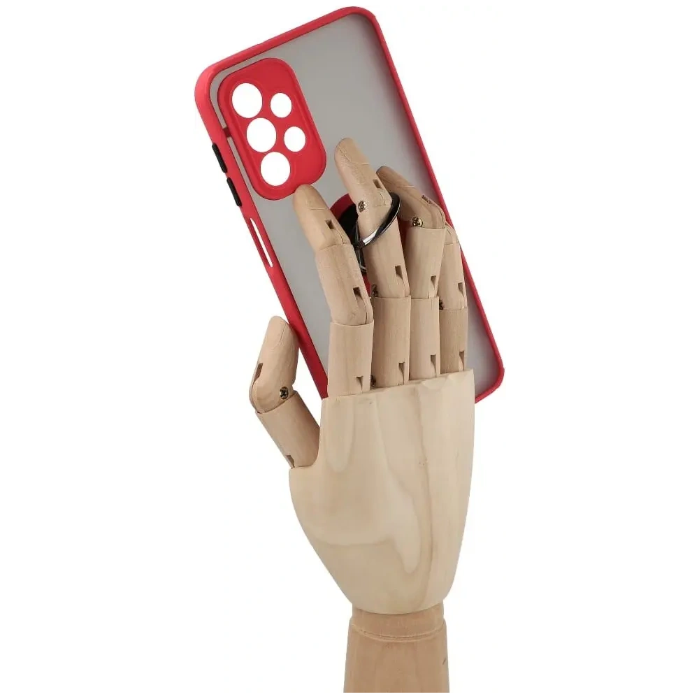 Wholesale Bizon Case Hybrid Ring Samsung Galaxy A23 4G / 5G smoky with a red frame - BIZ7376 - {ean13} - Hurt
